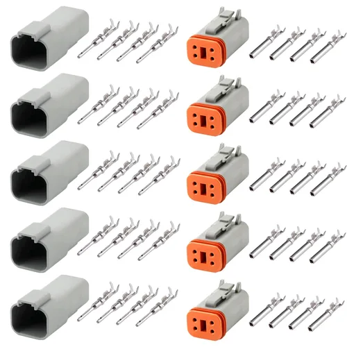 Miniatura 12 de Kit de conectores a granel DT, conectores de 2P, 3P, 4P, 6P, 8P y 12P, conector de cable impermeable DT de 12 pares, kit de conector de enchufe