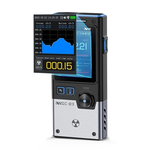 【Versión mejorada】Detector de radiación nuclear de contador Geiger FNRSI GC-03, medidor portátil 3 en 1 para monitoreo en tiempo real NR/EMF/EF, con