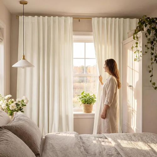 Miniatura 16 de StangH Cortinas de Terciopelo Verde Esmeralda de 96 Pulgadas - Cortinas Opacas de Terciopelo de Lujo Súper Suaves, Elegante Cobertura de Ventana