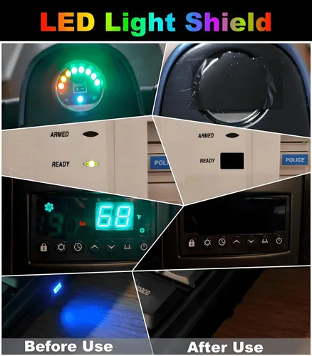 Miniatura 2 de Cinta opaca de 1.2 pulgadas x 66 pies, calcomanías de enmascaramiento oscuro para bloquear el 100% de la luz, cinta de sombreado de cubierta LED