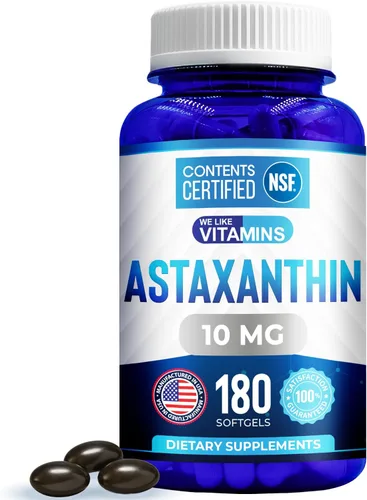 Miniatura 9 de We Like Vitamins Astaxantina 10 mg Softgel – Suplementos de astaxantina altamente potentes de Haematococcus Pluvialis – Mejora los ojos