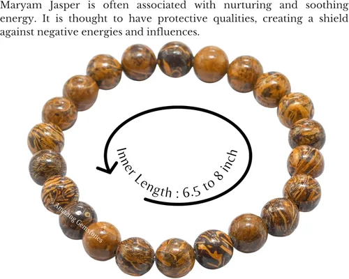 Miniatura 66 de Amazing Gemstone Pulsera de cristal para mujeres y hombres, pulsera de cristal curativo de protección, pulsera elástica con cuentas de piedras