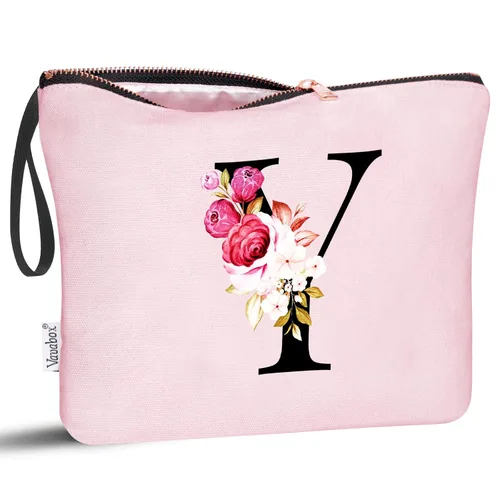 Miniatura 43 de Vavabox A-Z Bolsa de Maquillaje Personalizada, Regalos de Cumpleaños para Mujeres y Mamá, Regalos para la Mejor Amiga, Bolsa de Cosméticos