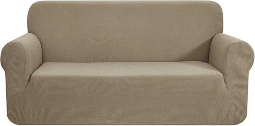 Miniatura 77 de CHUN YI - Funda elástica de 1 pieza para sillón grande, funda protectora suave de Jacquard con elastano, detalle de cuadros y parte inferior