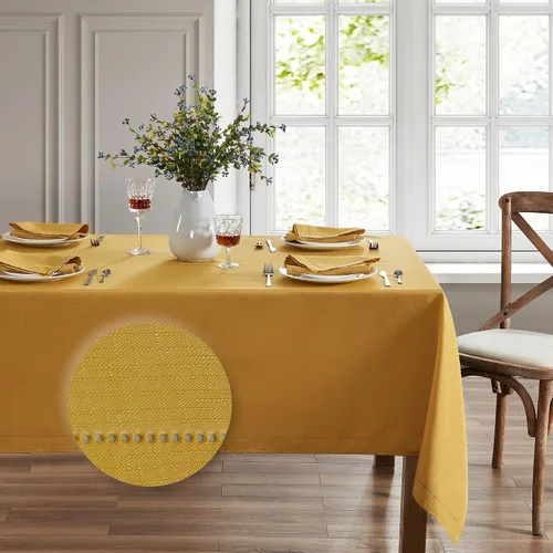 Miniatura 19 de Elrene Home Fashions Alison Mantel Individual de Tela con Diseño de Borde de Ojales Resistente a las Arrugas, Juego de 4, 13"x19", Arándano Rojo