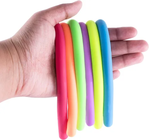 Miniatura 7 de Super Z Outlet Juego de juguetes sensoriales elásticos de goma gruesa para aliviar la ansiedad de los niños, regalos y premios de fiesta