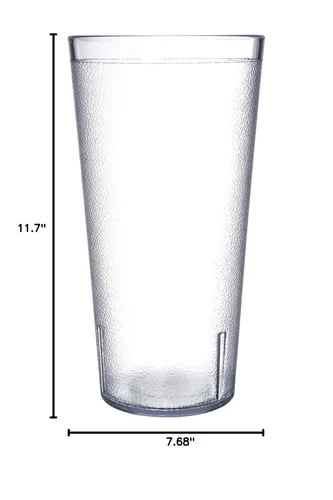 Miniatura 9 de Carlisle FoodService Products - Vaso de plástico Stackable™ de 32 onzas, transparente (paquete de 24)