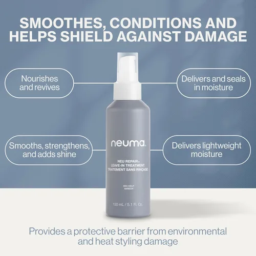 Miniatura 7 de Neuma Neu Repair Leave In Hair Treatment Travel Size Hair Repair Treatment for Damaged Hair - Smooths, Conditions, Shields, Softens, Protects
