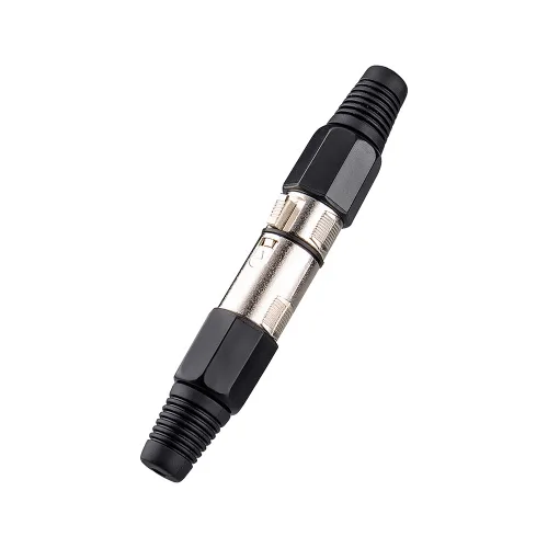Miniatura 8 de MAD OWL Paquete de 4 conectores XLR de 3 pines – Cannon XLR DMX hembra macho adaptador, montaje en panel, conector de cable de micrófono para luz