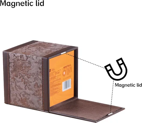 Miniatura 4 de Funda de caja de pañuelos de cuero cuadrado, actualización 99% compatible de gran tamaño, soporte de caja de pañuelos cúbico para papel facial