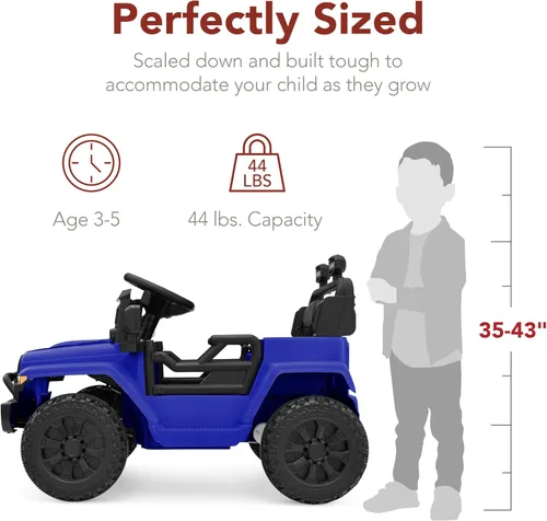 Miniatura 2 de Productos de la mejor elección, juguete de paseo para niños de 6V, mini camioneta, auto eléctrico de juego con control remoto para padres