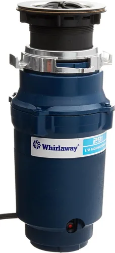 Whirlaway 291 1/2 caballos de fuerza triturador de basura con cable de alimentación, azul