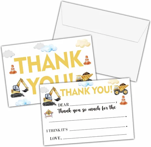 Miniatura 13 de Tarjetas de agradecimiento de camiones monstruo, tarjeta de agradecimiento con espacio para rellenar con temática de Monster Jam, notas