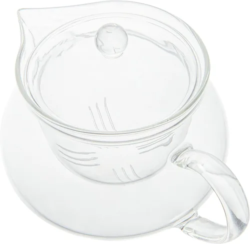 Miniatura 15 de Restaurantware Forma - Tetera de vidrio de 17 onzas, 1 tetera de vidrio de doble pared, no se astilla, reutilizable, de vidrio transparente, doble