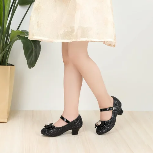 Miniatura 2 de PANDANINJIA Molly - Zapatos de vestir para niñas, zapatos de tacón Mary Jane, zapatos de tacón de flores para fiesta de boda y regreso a clases