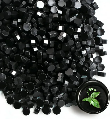 Cuentas de sello de cera de alta calidad, 520 pellets de sellado negro para cartas, tarjetas de felicitación, botellas de vino y manualidades, grado