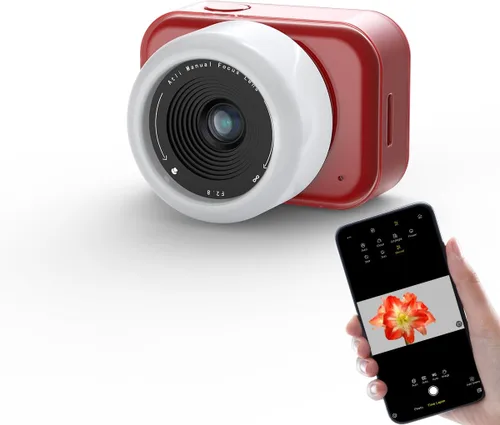 ATLI T100 Lite Time Lapse Cámara 1080P HDR Profesional WiFi APP Control Manual Focus Timelapse Cámara de vídeo para plantas de construcción de Rojo