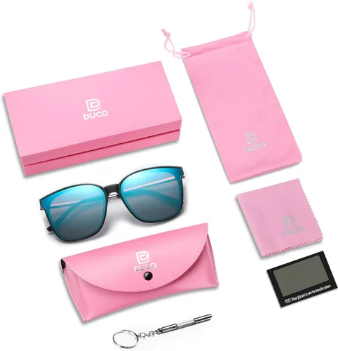 Miniatura 5 de Duco - Lentes de sol redondos vintage para mujeres y hombres con protección UV de moda para la playa