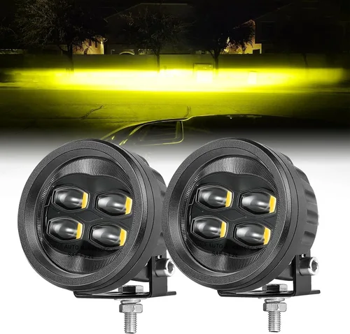 Miniatura 11 de Luces antiniebla LED SAE, ACEC SHOP 2 unidades de 80W, cápsulas LED redondas de 8.9 cm / 3.5 pulgadas aprobadas por DOT, luces de cápsula legales