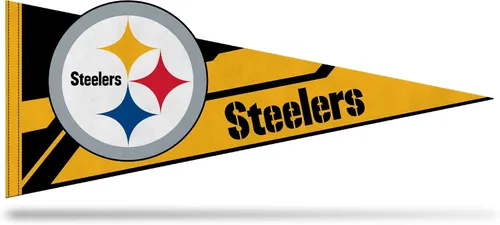 Miniatura 12 de Rico Industries Banderín de fieltro suave con corte en forma de fútbol americano de la NFL - Fácil de colgar - Decoración del hogar