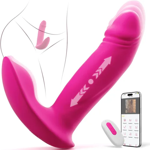 Miniatura 8 de Consoladro de empuje para punto G, vibrador de 3 en 1, juguetes sexuales para adultos para mujeres, vibrador portátil con control remoto por