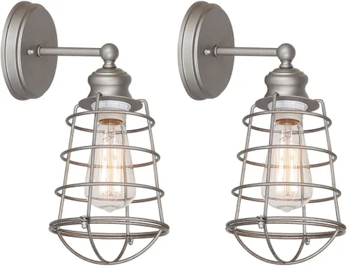 Miniatura 49 de Design House 519892 Kimball Industrial Farmhouse Luz de Pared Interior de 1 Luz con Pantalla de Metal para Pasillo, Baño, Cocina, Vestíbulo, Pintura