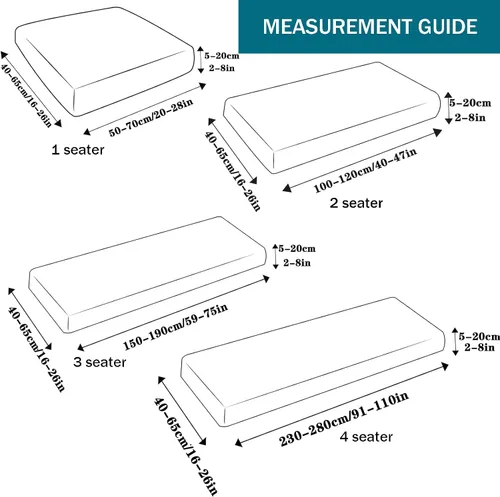 Miniatura 3 de Fundas de cojín para asiento de sofá, impermeables, fundas de cojín elásticas para sofá, protector de muebles con parte inferior elástica, fundas