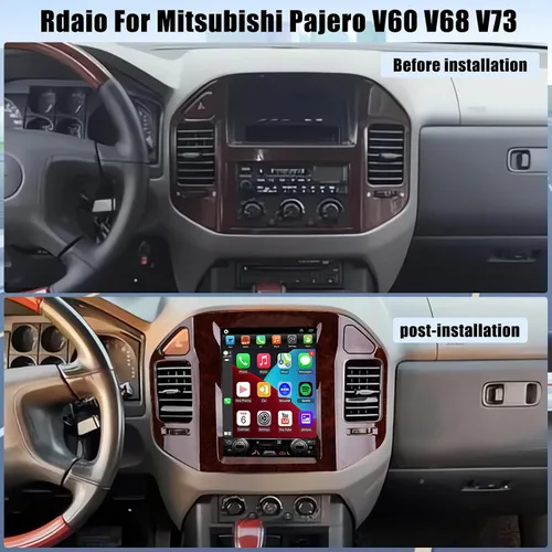 Miniatura 2 de Radio Android para Mitsubishi Pajero V60 V68 V73 2004-2011 9.7 pulgadas Tesla estilo IPS pantalla táctil estéreo con Bluetooth 5.0 Carplay/Android