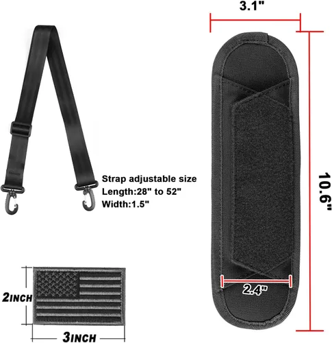 Miniatura 2 de Bolsa de lona para equipaje, almohadilla de hombro de 52 pulgadas, repuesto universal para laptop, correa de hombro ajustable para bolsa de lona