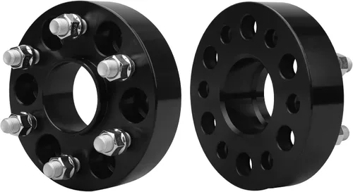 Miniatura 36 de IRONTEK Espaciadores de rueda de 0.157 x 4.000 in, espaciadores forjados reales de 2 pulgadas con orificio de cubo de 2.697 in M12x1.25 pernos aptos