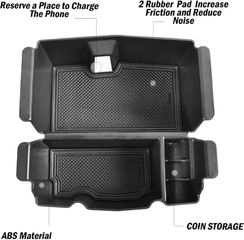 Miniatura 2 de Organizador de Consola Central Compatible con Jeep Wrangler JL y JLU 2018 2019-2024 2025 2026 Accesorios, Gladiator JT Truck 2020 2021 2022