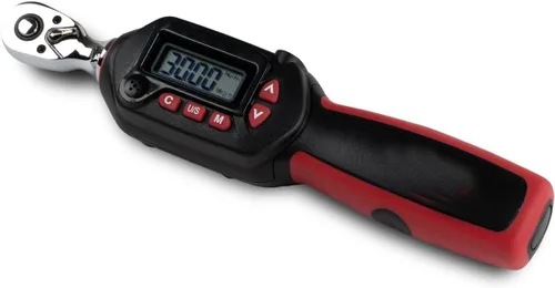 Miniatura 16 de Llave dinamométrica digital de 1/2 pulgada Tapha Tools, rango de torque 7.4-147.5 ft-lb (10-200 N-m), precisión ±2%, notificación LED y timbre