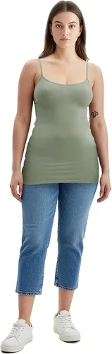 Miniatura 337 de Emmalise Camisola larga casual básica para mujer, con tirantes ajustables, top en capas