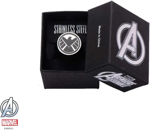 Miniatura 4 de Marvel Escudo de cómics STL BLK Logo RNG, Acero inoxidable