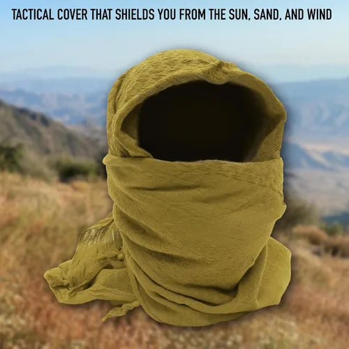 Miniatura 2 de Rothco - Bufanda pesada Shemagh, de color, táctica para el desierto, Multi