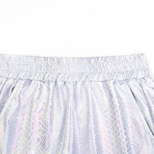 Miniatura 3 de Perfashion - Shorts metálicos brillantes para mujer