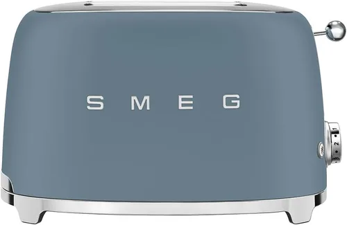 Miniatura 24 de SMEG Tostadora de 2 rebanadas con 6 ajustes preestablecidos y función de descongelación y bandeja de migas extraíble (Jade)