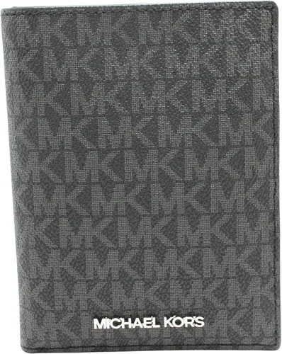 Michael Kors Funda tipo cartera para pasaporte de viaje Jet Set PVC 2019, Negro -, Cartera para pasaporte
