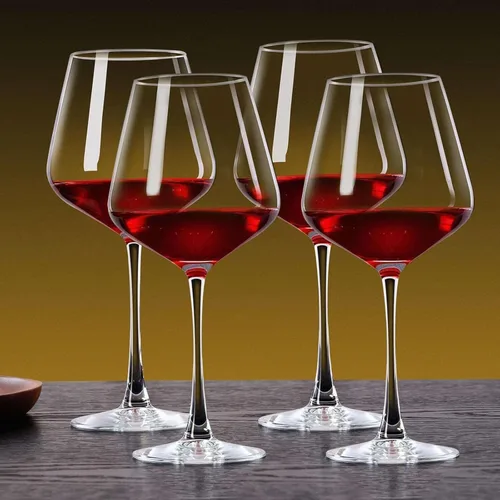 Miniatura 5 de PARACITY Copas de vino, regalo de Navidad, vidrio transparente, copa de vino de tallo largo para vino tinto y blanco, 10 onzas (juego de 2)