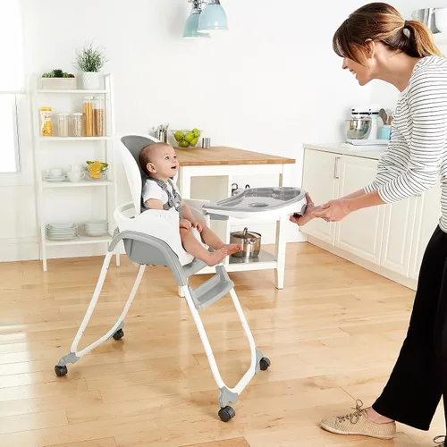 Miniatura 9 de Ingenuity SmartClean Trio Elite - Silla alta convertible 3 en 1 para bebé, silla para niños pequeños y asiento elevador de comedor, para edades de 6