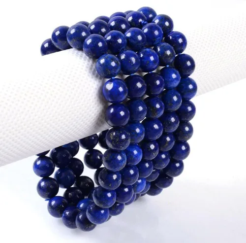 Miniatura 3 de Justinstones Pulsera de gemas semipreciosas de cuentas redondas de 8 mm, pulsera de 7 pulgadas diseño de gemas semipreciosas, unisex