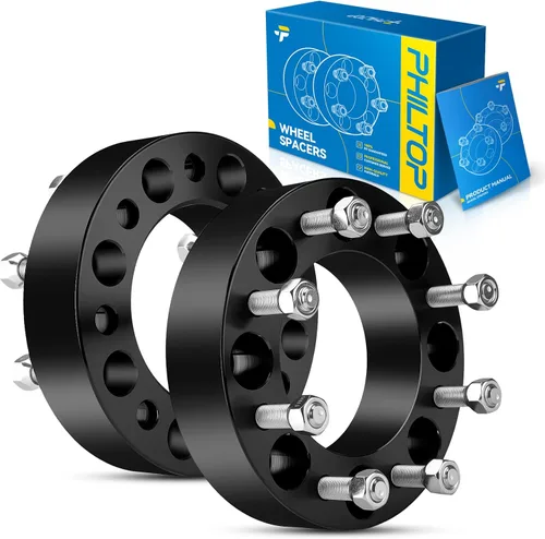 Miniatura 64 de PHILTOP Espaciador de rueda de 4 x 4 de 2 pulgadas, espaciadores de rueda centrados en las lengüetas para Polaris Trail Boss 330 2003-2013, Trail
