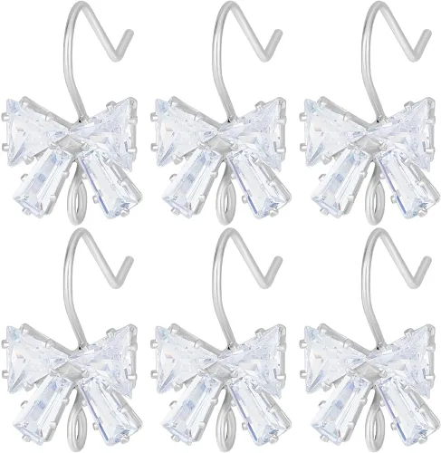 Miniatura 13 de Beebeecraft 10 piezas/caja - Ganchos para pendientes chapados en oro de 18 quilates con circonita cúbica, ganchos franceses con circón en rhinestone
