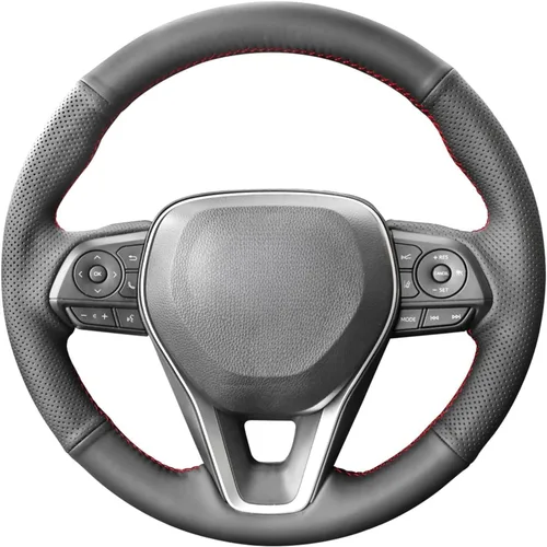 Miniatura 9 de Funda de volante de cuero genuino cosida a medida para Toyota Avalon RAV4 2019 2020 2021 2022 2023 2024/Camry 2018-2024 / Corolla 2020-2025/Venza