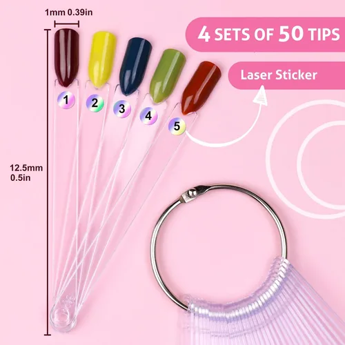 Miniatura 7 de SUBAY Taladro de uñas eléctrico profesional para el cuidado de las uñas con 200 piezas de palos de muestra de uñas