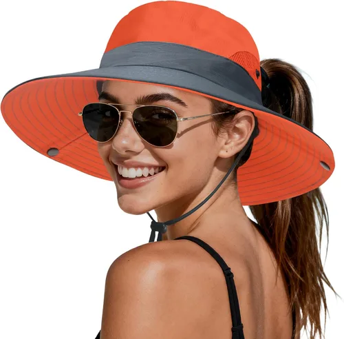 Miniatura 11 de PFFY Sun Beach Hats for Women Men UV Protection Wide Brim Foldable Fishing Sun Bucket Hat Outdoor Essentials