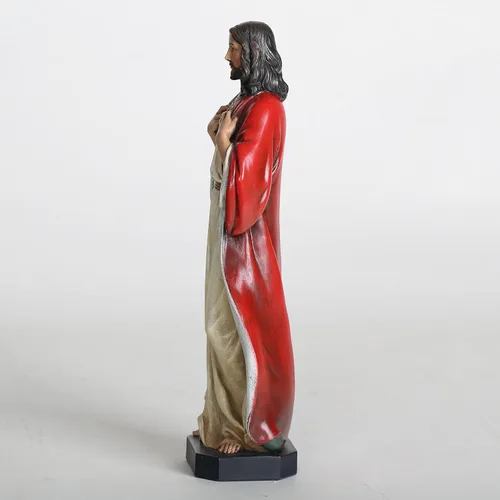 Miniatura 4 de Estatua católica del Sagrado Corazón de Jesús de BC, figura de 6" de Jesucristo, regalos religiosos inspiradores para decoración del hogar