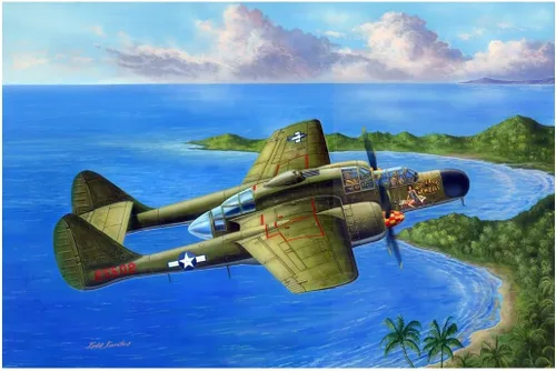 Hobby Boss US P-61A Black Widow Kit de modelo de avión Negro