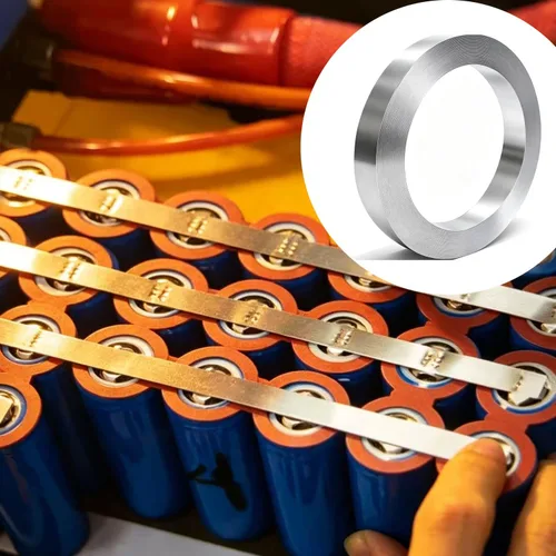 Miniatura 5 de Tiras de níquel, pestañas de níquel de 32.8 ft* 0.006 in x 0.315 in para 18650 21700 26650 AA Cell Battery Pack soldadura por puntos y soldadura, 1