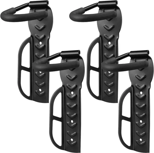 Miniatura 9 de DkOvn Paquete de 1/2/4 Soportes de Pared para Bicicleta de Garaje, Soporte de Pared para Bicicleta con Tornillos, Soporta hasta 66 lb para 1 paquete